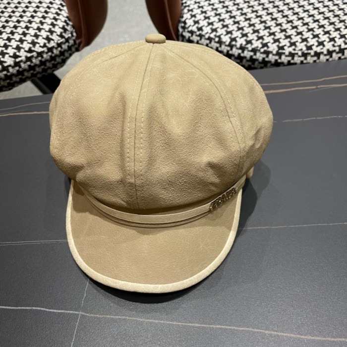 Prada Womens Hats Luxury Brand Design Prada Beret Hat with Original Box Whatsapp【+1-3239614486】