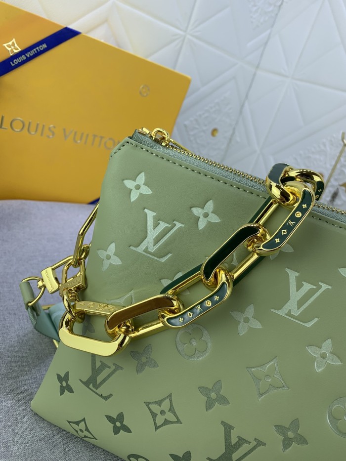 Louis Vuitton Womens Bags Messenger Shoulder Bags Luxury Brand COUSSIN MM M20771 with Original Box Monogram Canvas