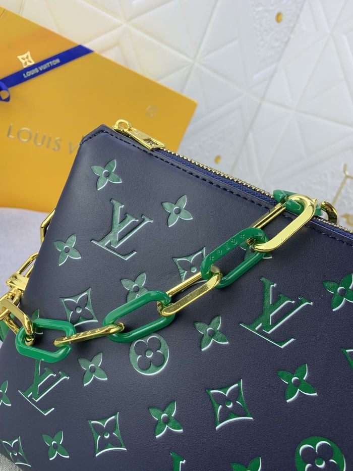 Louis Vuitton Womens Bags Messenger Shoulder Bags Luxury Brand COUSSIN MM M20771 with Original Box Monogram Canvas
