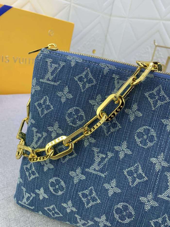 Louis Vuitton Womens Bags Messenger Shoulder Bags Luxury Brand COUSSIN MM M20771 with Original Box Monogram Canvas