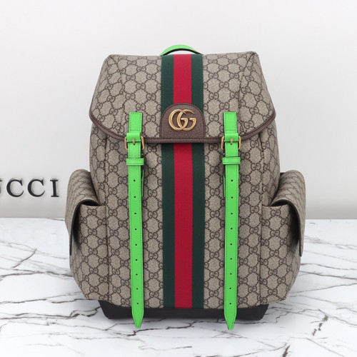 Gucci Womens Bags Backpacks Luxury Brand GUCCI Ophidia medium backpack in GG Supreme canvas Whatsapp 【+1-3239614486】