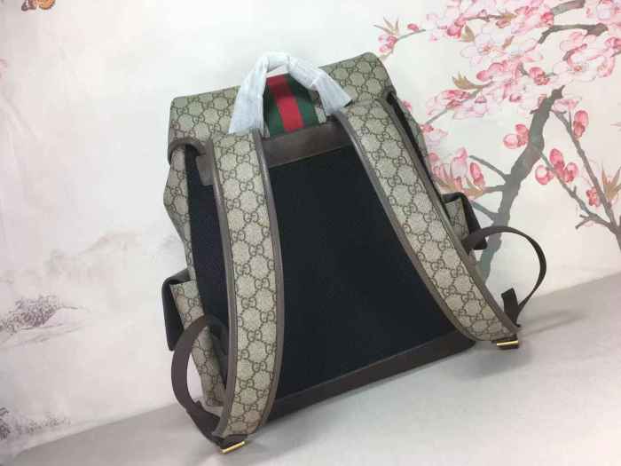 Gucci Womens Bags Backpacks Luxury Brand Gucci GG Supreme Ophidia Medium Backpack With Straps Whatsapp 【+1-3239614486】