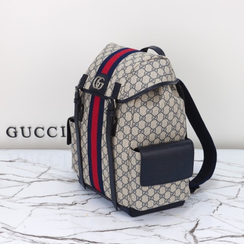Gucci Womens Bags Backpacks Luxury Brand Gucci GG Supreme Ophidia Medium Backpack With Straps Whatsapp 【+1-3239614486】