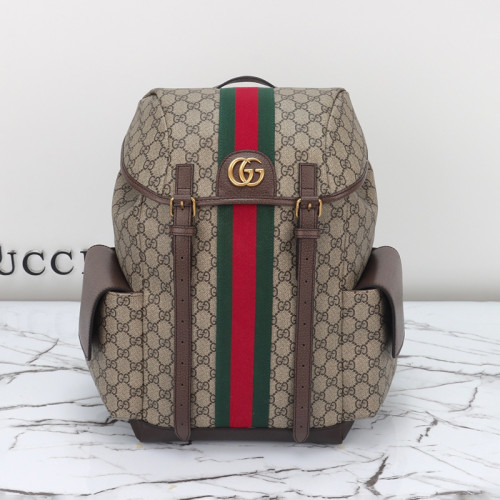 Gucci Womens Bags Backpacks Luxury Brand Gucci GG Supreme Ophidia Medium Backpack With Straps Whatsapp 【+1-3239614486】