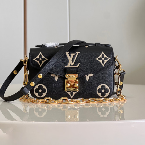 Louis Vuitton Womens Bags Crossbody Bag Luxury Brand Pochette Métis East West Monogram Empreinte Leather with Original Box Whatsapp【+1-3239614486】