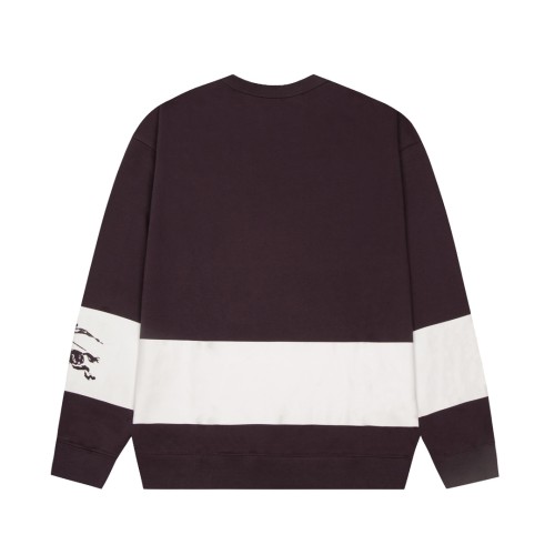 Burberry Womens Mens Sweatshirt Luxury Brand Mens EKD Stripe Cotton Sweatshirt 80926831 Whatsapp【+1-3239614486】