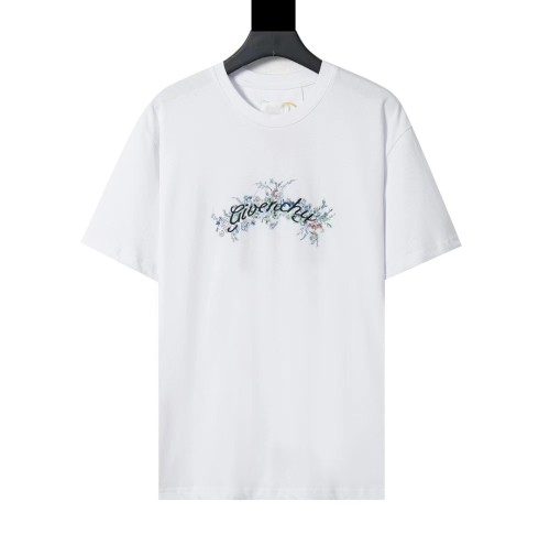 Givenchy Womens Mens Short Sleeve T-Shirt Luxury Brand T-shirt in cotton GIVENCHY Flowers  BM71JA3YMU-100 Whatsapp 【+1-3239614486】