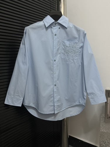 Loewe Women Mens Long Sleeve Shirts Luxury Brand Mens Shirt Top Quality Whatsapp 【+1-3239614486】