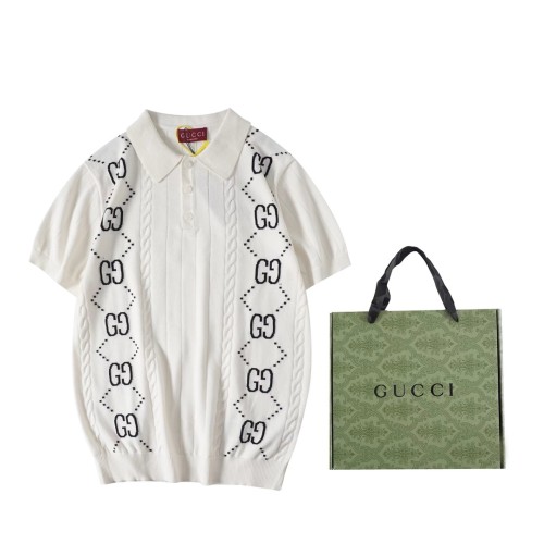 Gucci Luxury Brand Women Mens Short Sleeve T-Shirt Knitwear Polo Shirt Whatsapp 【+1-3239614486】