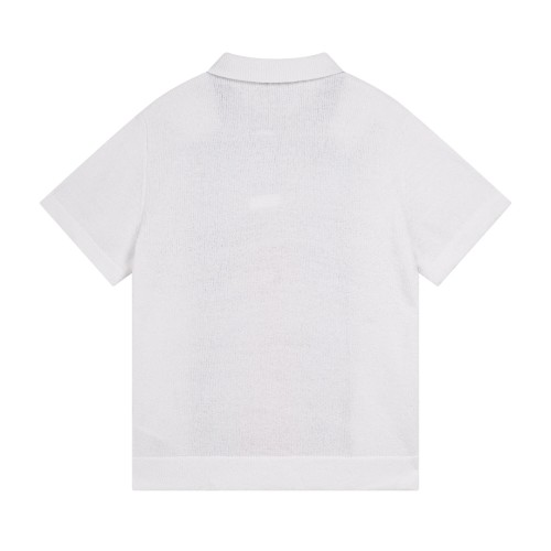 Gucci Luxury Brand Women Mens Short Sleeve T-Shirt Knitwear Polo Shirt COTTON BLEND TERRY KNIT POLO SHIRT ‎784652 XKD10 9098 Whatsapp 【+1-3239614486】