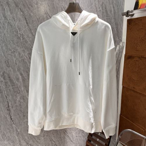 Prada Women Mens Sweatshirt Luxury Brand Mens Hoodie Cotton fleece hoodie UJL45B_11CC_F0002_S_OOO Whatsapp【+1-3239614486】