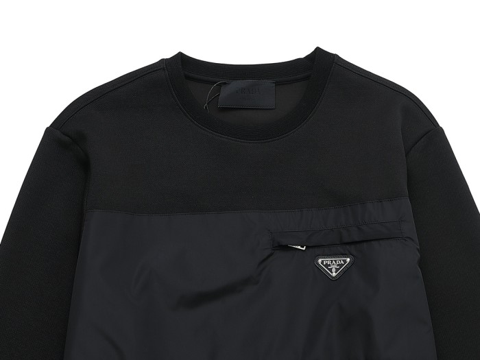 Prada Women Mens Long Sleeve T Shirts Sweatshirt Luxury Brand Mens Sweatshirts Whatsapp【+1-3239614486】