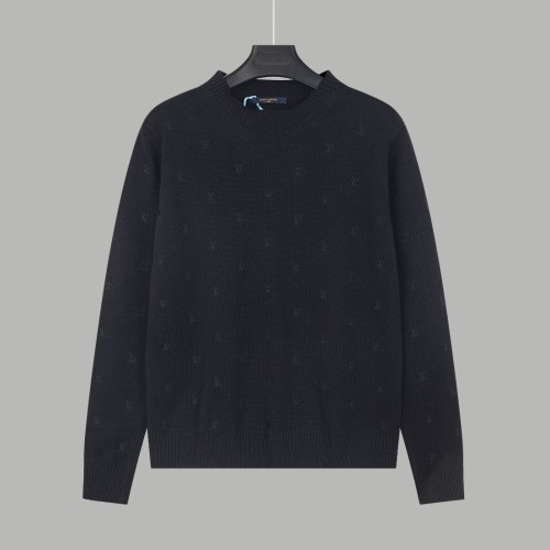 Louis Vuitton Mens Sweater Knitwear Luxury Brand Mens Sweaters Embroidered Signature Merino Crewneck 1AFIXC Top Quality Whatsapp【+1-3239614486】