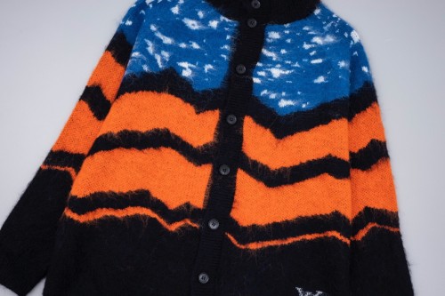Louis Vuitton Men Womens Sweater Knitwear Luxury Brand Mens Knit Cardigan LV SKI Chunky Wool Cardigan 1AFAN5 Top Quality Whatsapp【+1-3239614486】