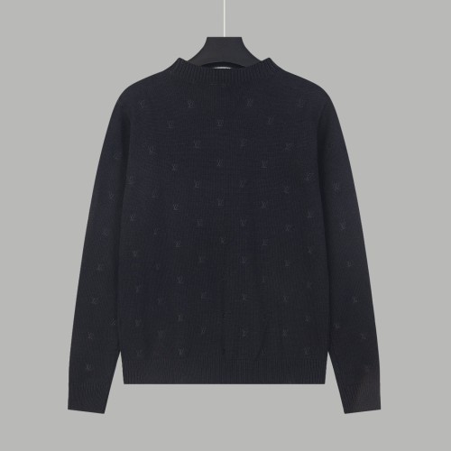Louis Vuitton Mens Sweater Knitwear Luxury Brand Mens Sweaters Embroidered Signature Merino Crewneck 1AFIXC Top Quality Whatsapp【+1-3239614486】