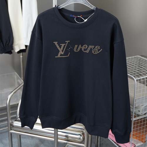 Louis Vuitton Womens Mens Long Sleeve Sweatshirt Luxury Brand Mens Sweatshirts Cotton Signature Crewneck 1AFVAQ Whatsapp【+1-3239614486】
