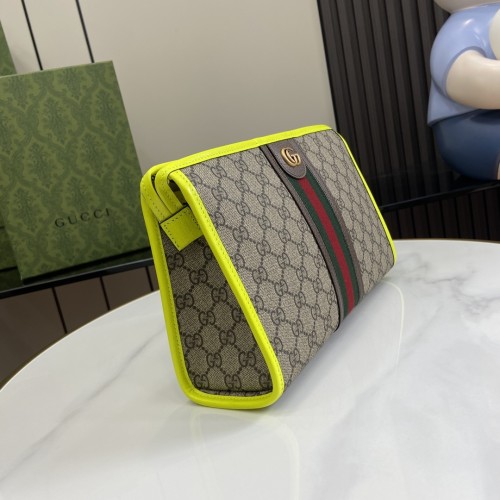 Gucci Womens Mens Unisex Bags Wallets Clutch Luxury Brand GG Supreme Ophidia Toiletry Case with Original Box Whatsapp【+1-3239614486】