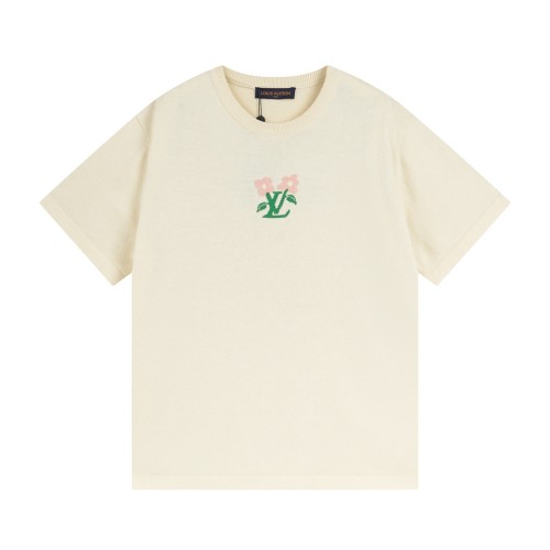 Louis Vuitton Luxury Brand Men Womens Short Sleeve T-Shirt Short-Sleeved Cotton Knitted Crewneck 1AFRDI Whatsapp 【+1-3239614486】