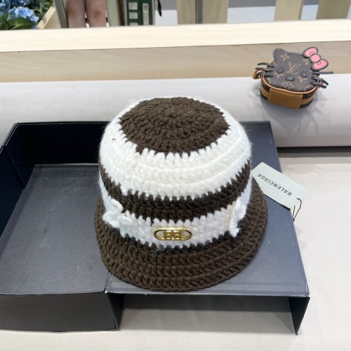 Balenciaga Womens Hats Luxury Brand Design Balenciaga Knit Bucket Hat with Original Box Whatsapp 【+1-3239614486】