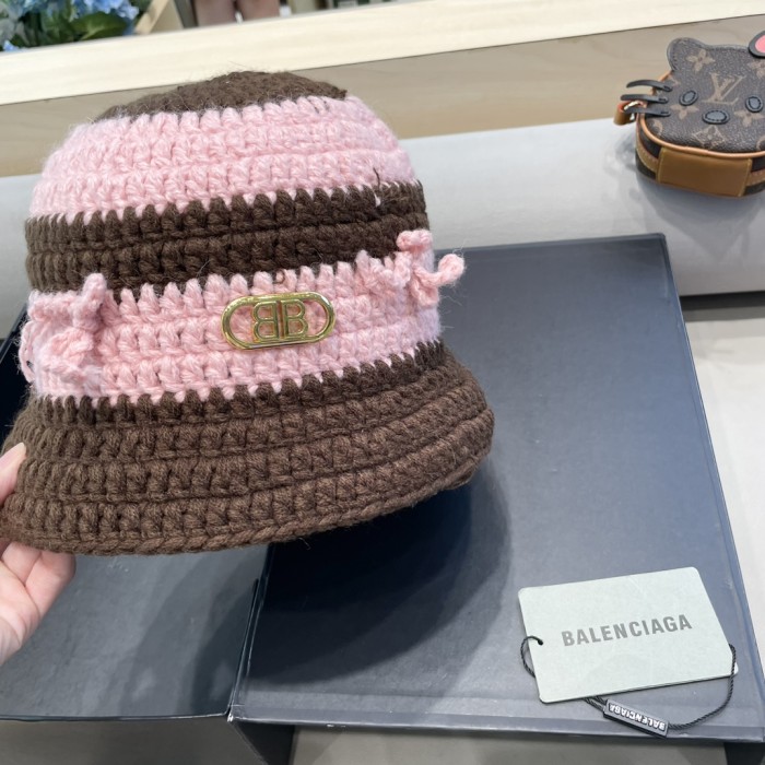 Balenciaga Womens Hats Luxury Brand Design Balenciaga Knit Bucket Hat with Original Box Whatsapp 【+1-3239614486】