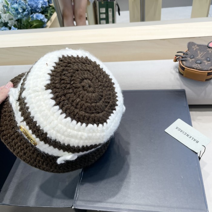 Balenciaga Womens Hats Luxury Brand Design Balenciaga Knit Bucket Hat with Original Box Whatsapp 【+1-3239614486】