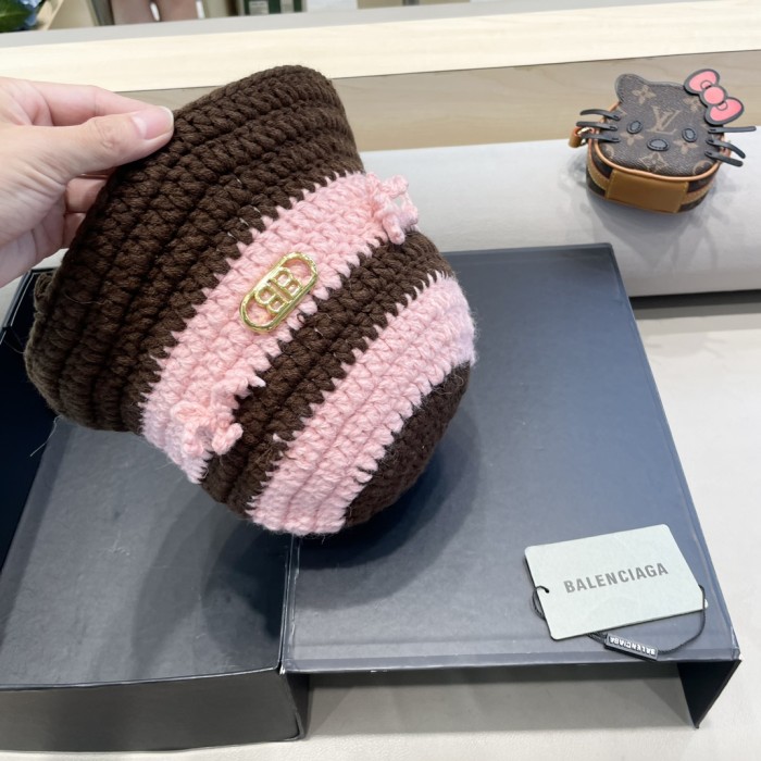 Balenciaga Womens Hats Luxury Brand Design Balenciaga Knit Bucket Hat with Original Box Whatsapp 【+1-3239614486】