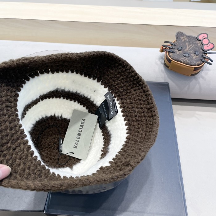 Balenciaga Womens Hats Luxury Brand Design Balenciaga Knit Bucket Hat with Original Box Whatsapp 【+1-3239614486】