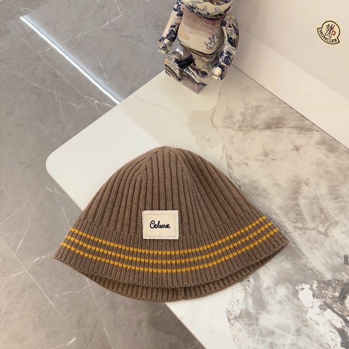 Celine Womens Hats Luxury Brand Design Celine Knit  Bucket Hat with Original Box Whatsapp 【+1-3239614486】