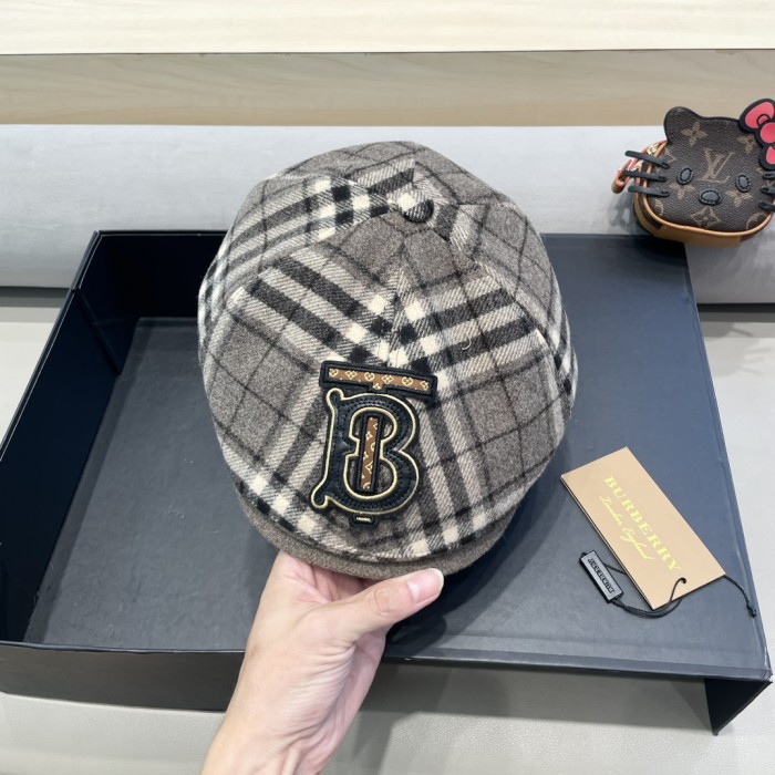 Burberry Womens Cap Beret Hat Luxury Brand with Original Box Whatsapp 【+1-3239614486】