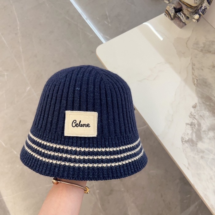 Celine Womens Hats Luxury Brand Design Celine Knit  Bucket Hat with Original Box Whatsapp 【+1-3239614486】