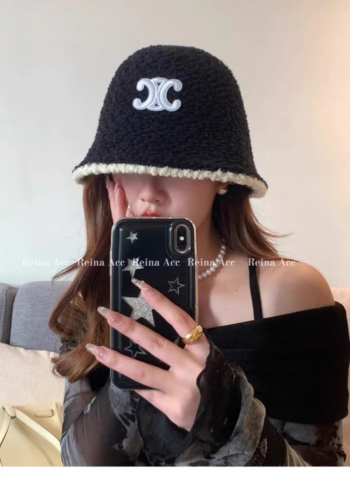 Celine Womens Hats Luxury Brand Design Celine Knit  Bucket Hat with Original Box Whatsapp 【+1-3239614486】