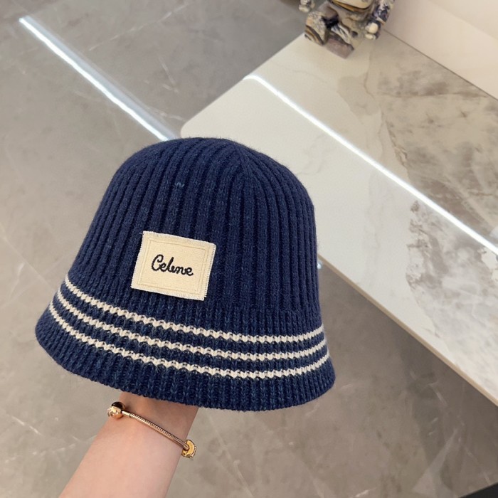 Celine Womens Hats Luxury Brand Design Celine Knit  Bucket Hat with Original Box Whatsapp 【+1-3239614486】