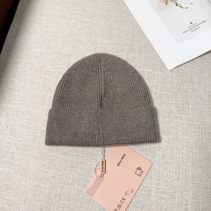 Miumiu Womens Cap Knit Hat Luxury Brand with Original Box Whatsapp 【+1-3239614486】