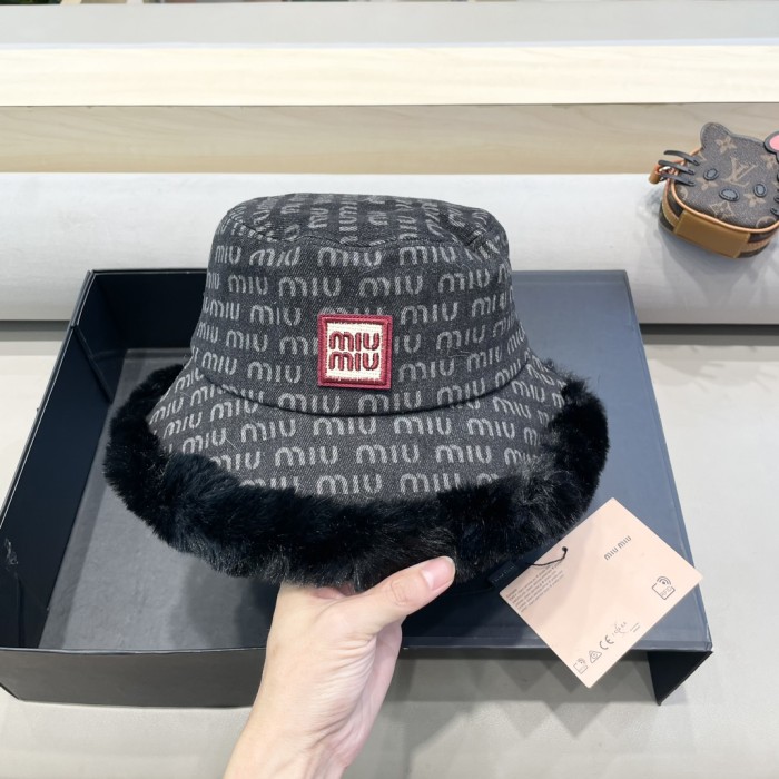Miumiu Womens Cap Bucket Hat Luxury Brand with Original Box Whatsapp 【+1-3239614486】