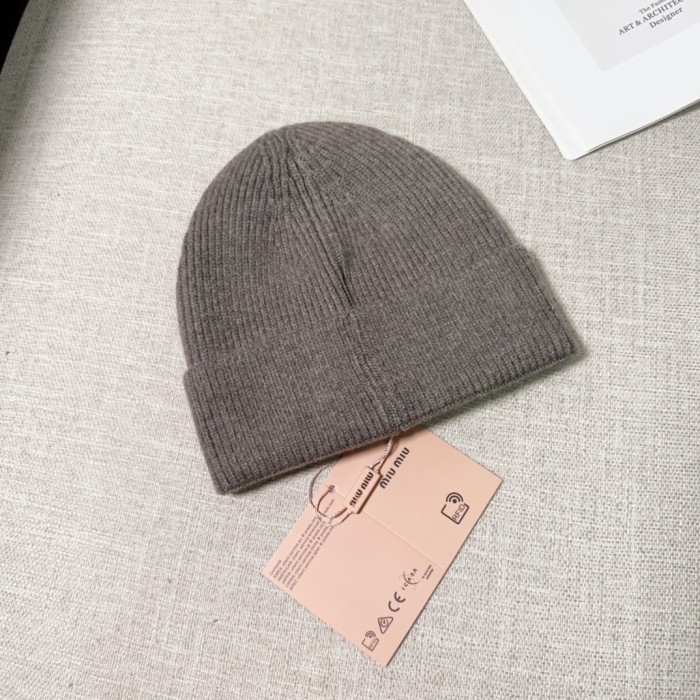 Miumiu Womens Cap Knit Hat Luxury Brand with Original Box Whatsapp 【+1-3239614486】