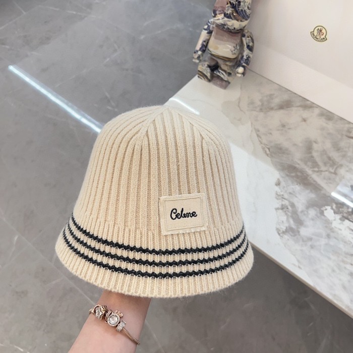 Celine Womens Hats Luxury Brand Design Celine Knit  Bucket Hat with Original Box Whatsapp 【+1-3239614486】