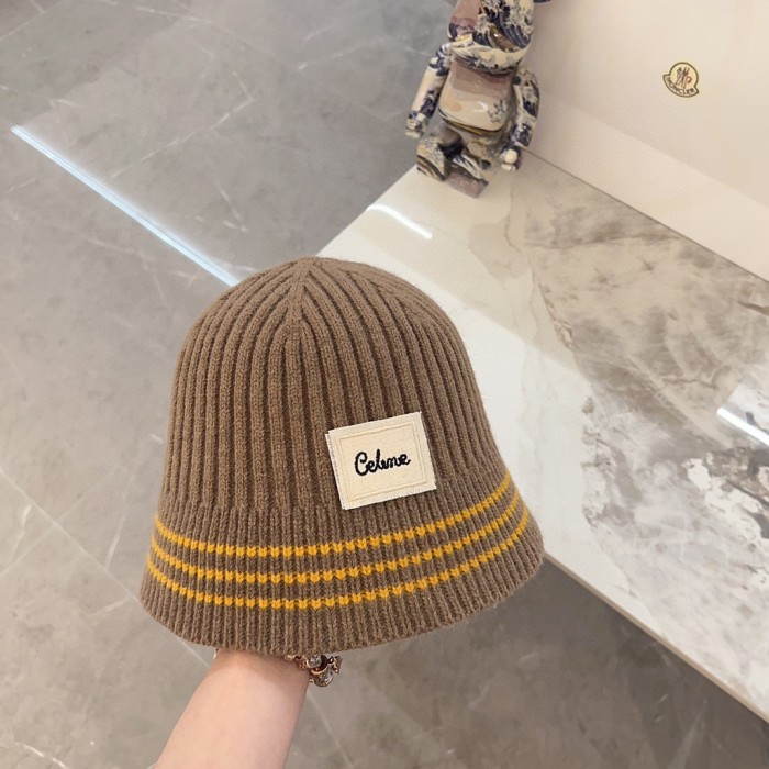 Celine Womens Hats Luxury Brand Design Celine Knit  Bucket Hat with Original Box Whatsapp 【+1-3239614486】