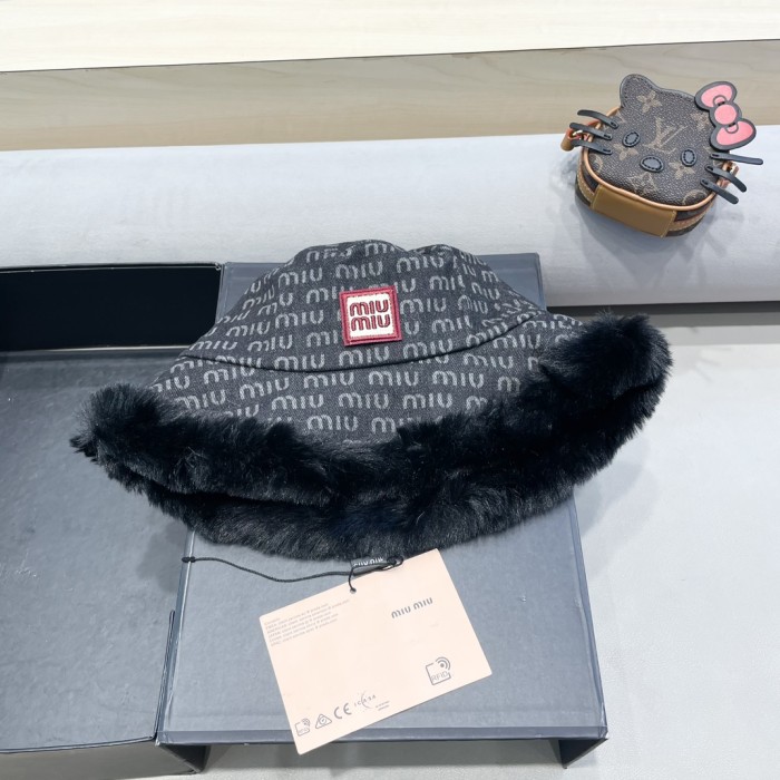 Miumiu Womens Cap Bucket Hat Luxury Brand with Original Box Whatsapp 【+1-3239614486】