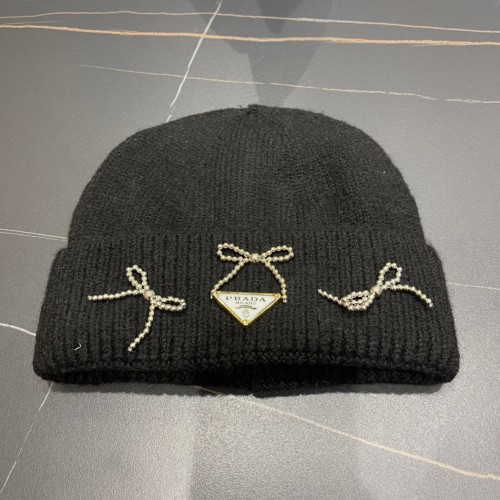 Prada Womens Hats Luxury Brand Design Prada Knit Hat with Original Box Whatsapp【+1-3239614486】