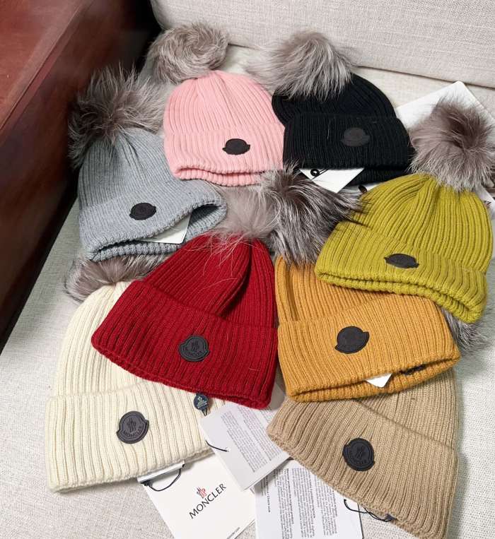 Moncler Men Womens Hats Luxury Brand Design Moncler Knit Hat with Original Box Whatsapp【+1-3239614486】