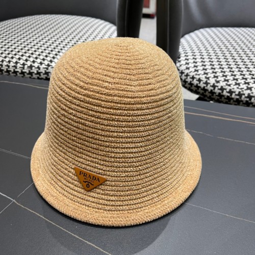 Prada Womens Hats Luxury Brand Design Prada Bucket Hat with Original Box Whatsapp【+1-3239614486】