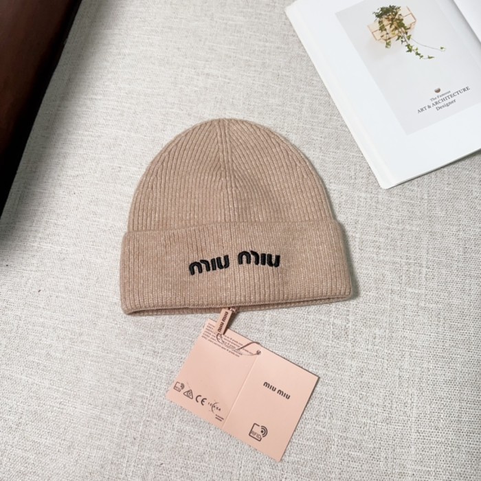 Miumiu Womens Cap Knit Hat Luxury Brand with Original Box Whatsapp 【+1-3239614486】