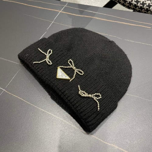 Prada Womens Hats Luxury Brand Design Prada Knit Hat with Original Box Whatsapp【+1-3239614486】
