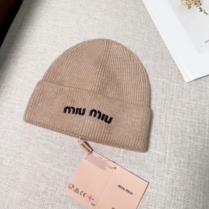 Miumiu Womens Cap Knit Hat Luxury Brand with Original Box Whatsapp 【+1-3239614486】