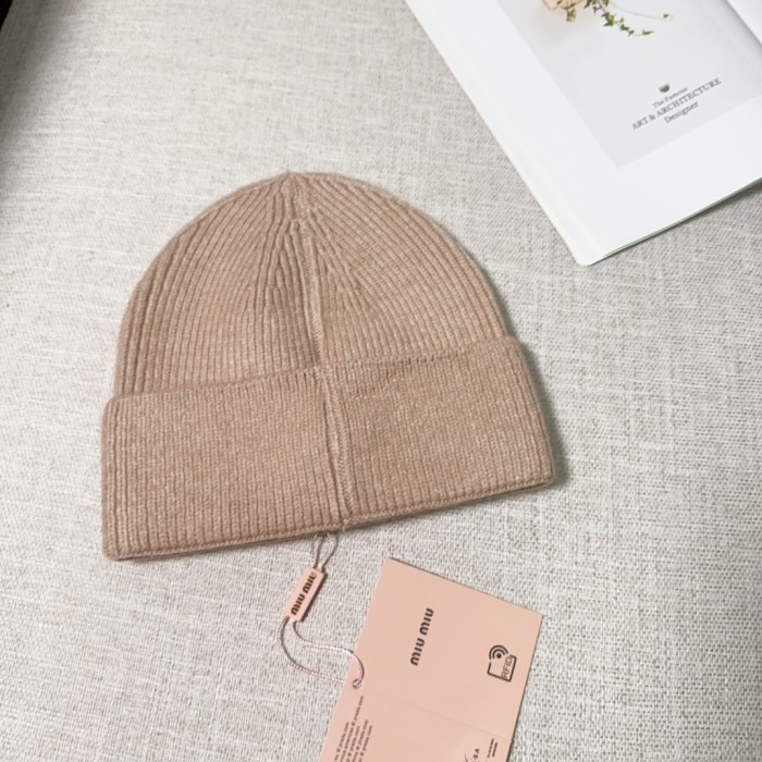 Miumiu Womens Cap Knit Hat Luxury Brand with Original Box Whatsapp 【+1-3239614486】