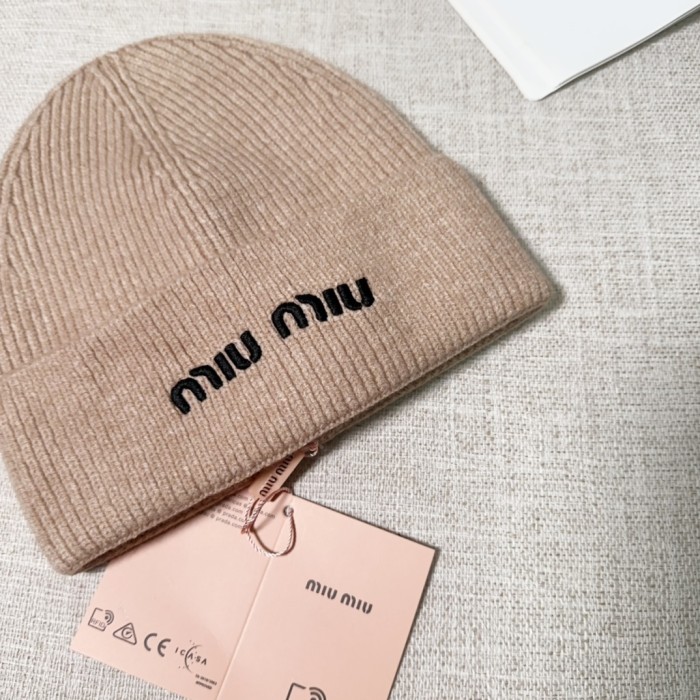 Miumiu Womens Cap Knit Hat Luxury Brand with Original Box Whatsapp 【+1-3239614486】