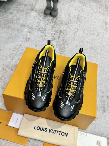 Louis Vuitton Womens Shoes Sneakers Lace-Up Luxury Brand Fashion LV Discovery Lace Up Sneaker with Original Box Whatsapp 【+1-3239614486】