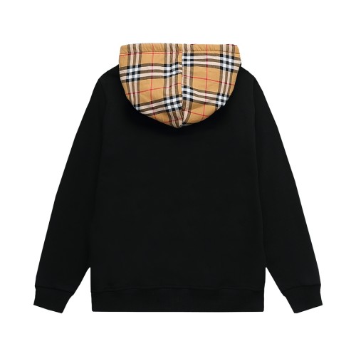 Burberry Womens Mens Sweatshirt Luxury Brand Mens Check Hood Cotton Blend Zip Hoodie 80480261 Whatsapp【+1-3239614486】