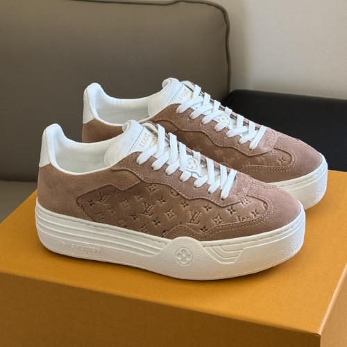Louis Vuitton Womens Shoes Sneakers Lace-Up Luxury Brand Fashion TIME OUT SNEAKER with Original Box 1AAVVA Whatsapp 【+1-3239614486】