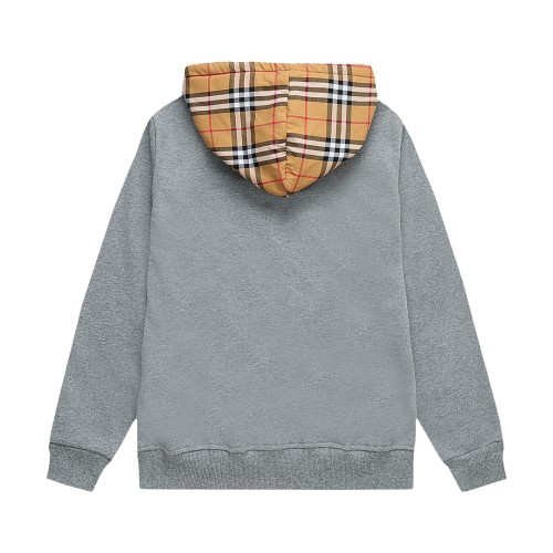 Burberry Womens Mens Sweatshirt Luxury Brand Mens Check Hood Cotton Blend Zip Hoodie 80480261 Whatsapp【+1-3239614486】